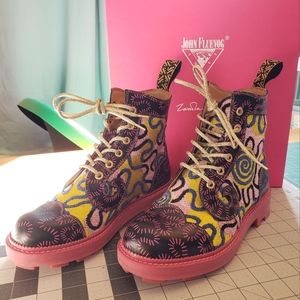 Signed - W8 Derby Swirl Fluevogs x Zandra Rhodes